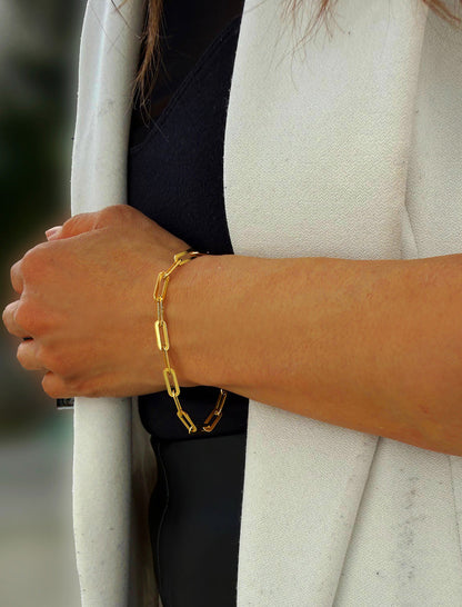 ESSENTIAL Medium Paperclip Chain Bracelet