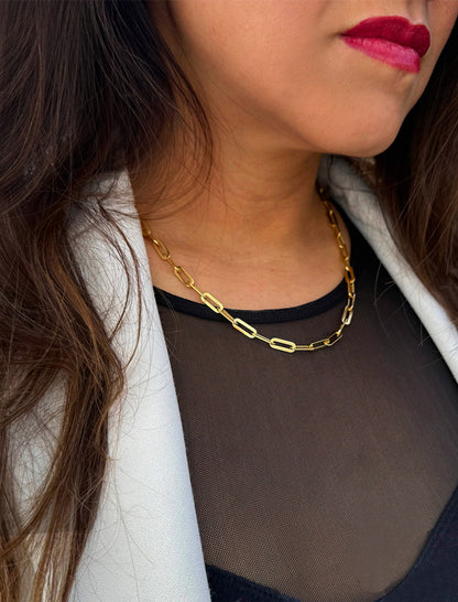 ESSENTIAL Medium Link Chain Necklace | Sterling Silver