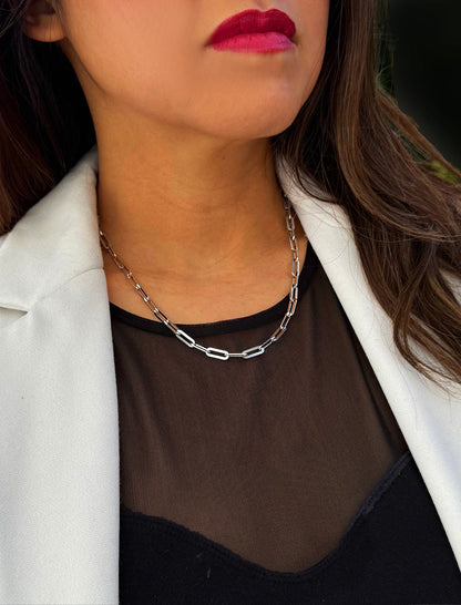 ESSENTIAL Medium Link Chain Necklace | Sterling Silver