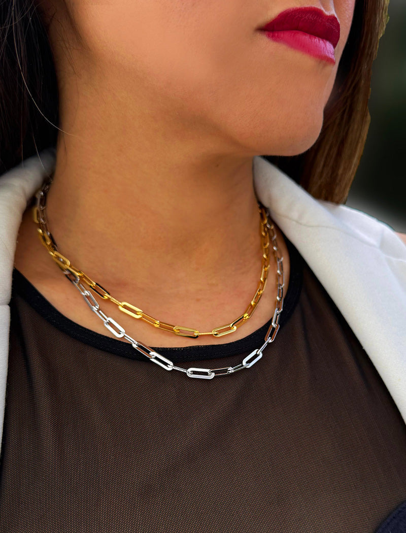 ESSENTIAL Medium Link Chain Necklace | Sterling Silver