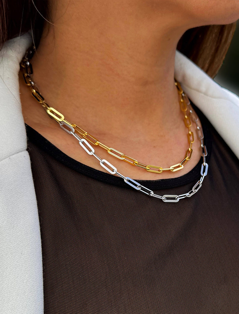 ESSENTIAL Medium Link Chain Necklace | Sterling Silver
