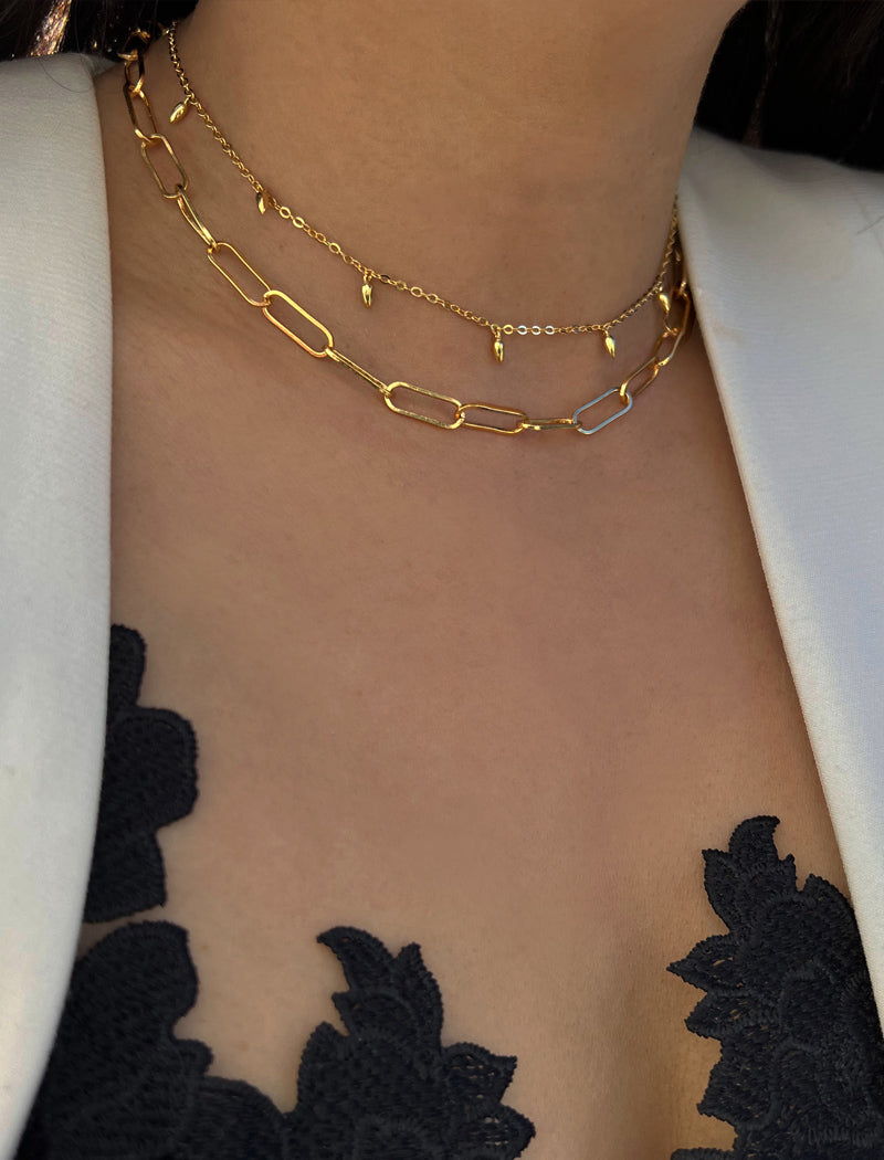 RICE Bead Chain Necklace