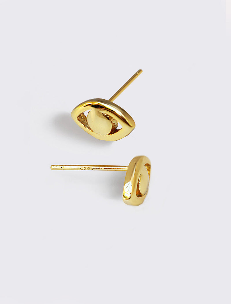 EVIL EYE Stud Earrings | Sterling Silver