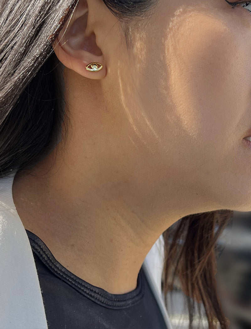 EVIL EYE Earrings | 18K Gold Over Sterling Silver