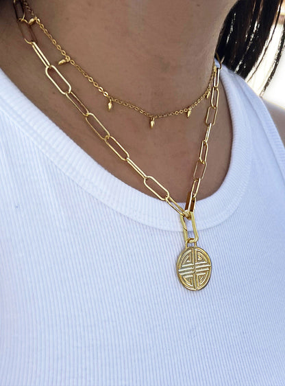 RICE Bead Chain Minimalist Necklace