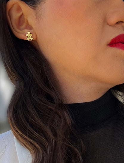 GINGERBREAD HOLIDAY Earrings | 18K Gold Over Sterling Silver