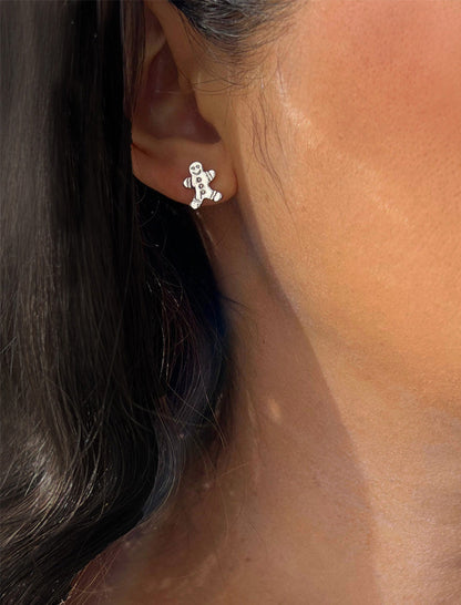 GINGERBREAD Stud Earrings | 18K Gold Over Sterling Silver