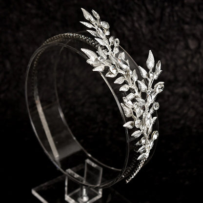Handmade Leaf Bridal Headband – Elegant Wedding Hair Accessory for Brides & Bridesmaids