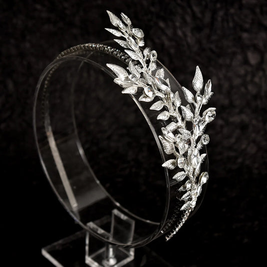 Handmade Leaf Bridal Headband – Elegant Wedding Hair Accessory for Brides & Bridesmaids