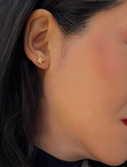 SPARKLE Star Earrings | Sterling Silver