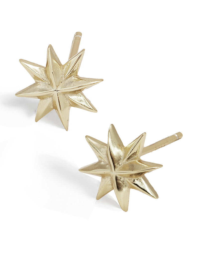 SPARKLE Star Stud Earrings | Sterling Silver