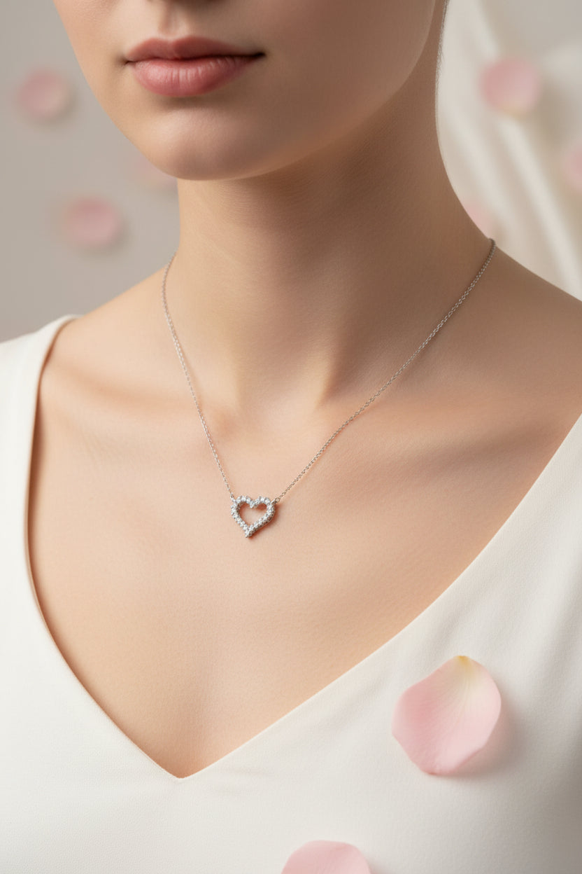 CZ Heart Necklace