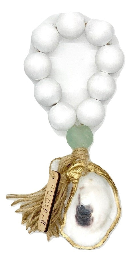 The Tide Pool - Boho - White with Sea Glass
