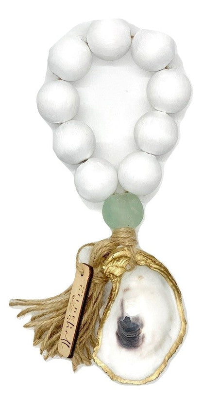 The Tide Pool - Boho - White with Sea Glass