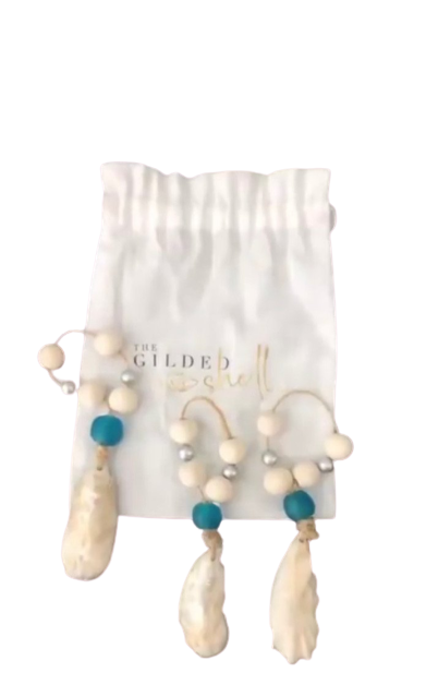 Sea Side Ornaments - Oyster or Starfish (Set of 3)