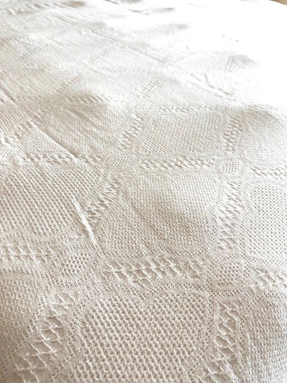 Bedspread Set Bedspread - Cotton White Lace - With Matching Shams