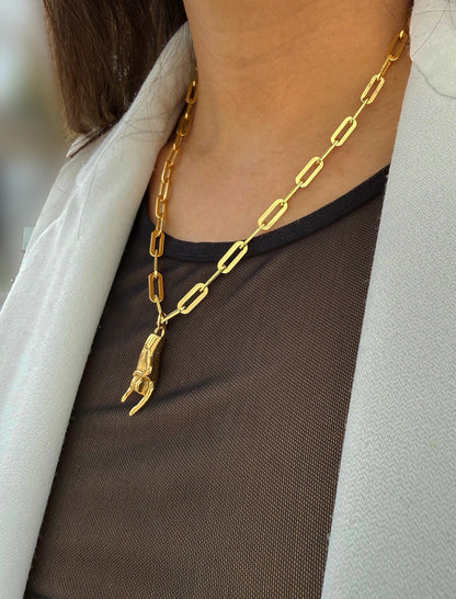 ITALIAN HAND Necklace Charm Pendant Only