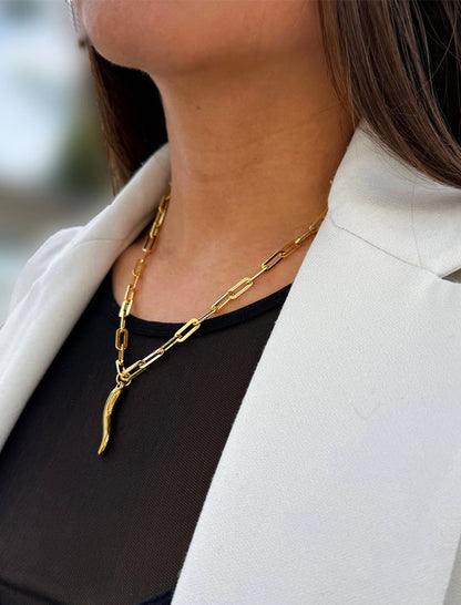 ITALIAN HORN Necklace Charm Pendant Only