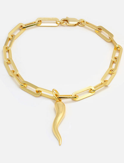 ITALIAN HORN Charm Bracelet