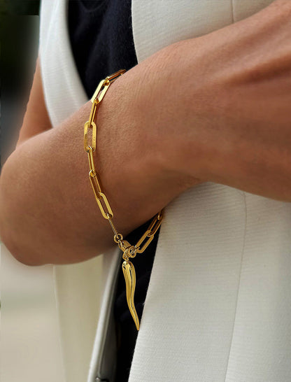 ITALIAN HORN Charm Bracelet