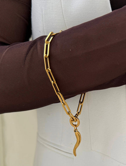 ITALIAN HORN Charm Bracelet
