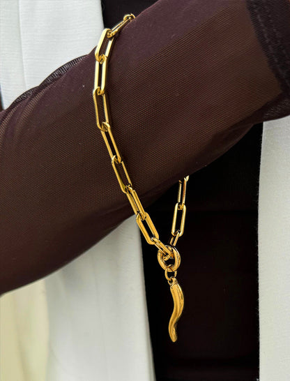 ITALIAN HORN Charm Bracelet