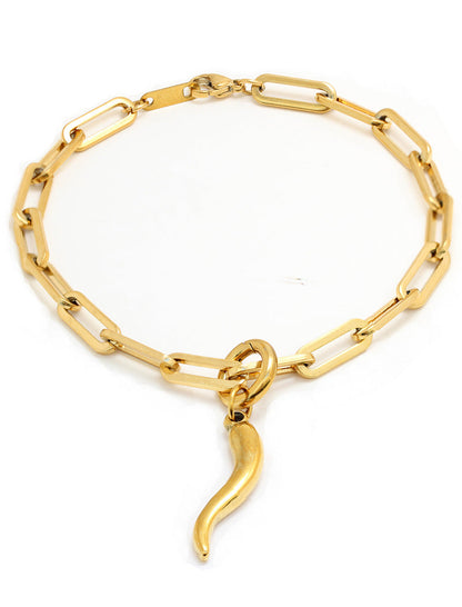ITALIAN HORN Charm Bracelet