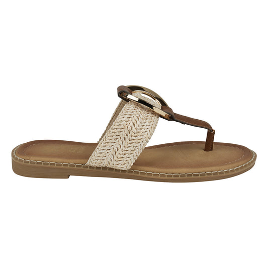 Women's Jovie Natural Thong Flat Sandals
