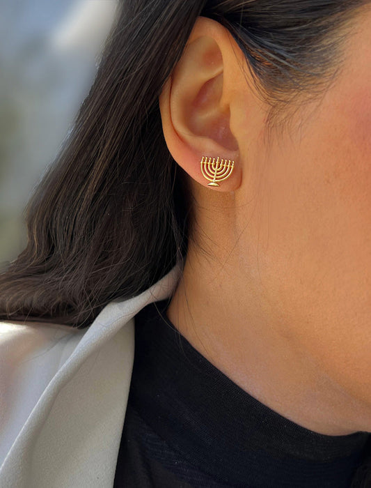 MENORAH Stud Earrings