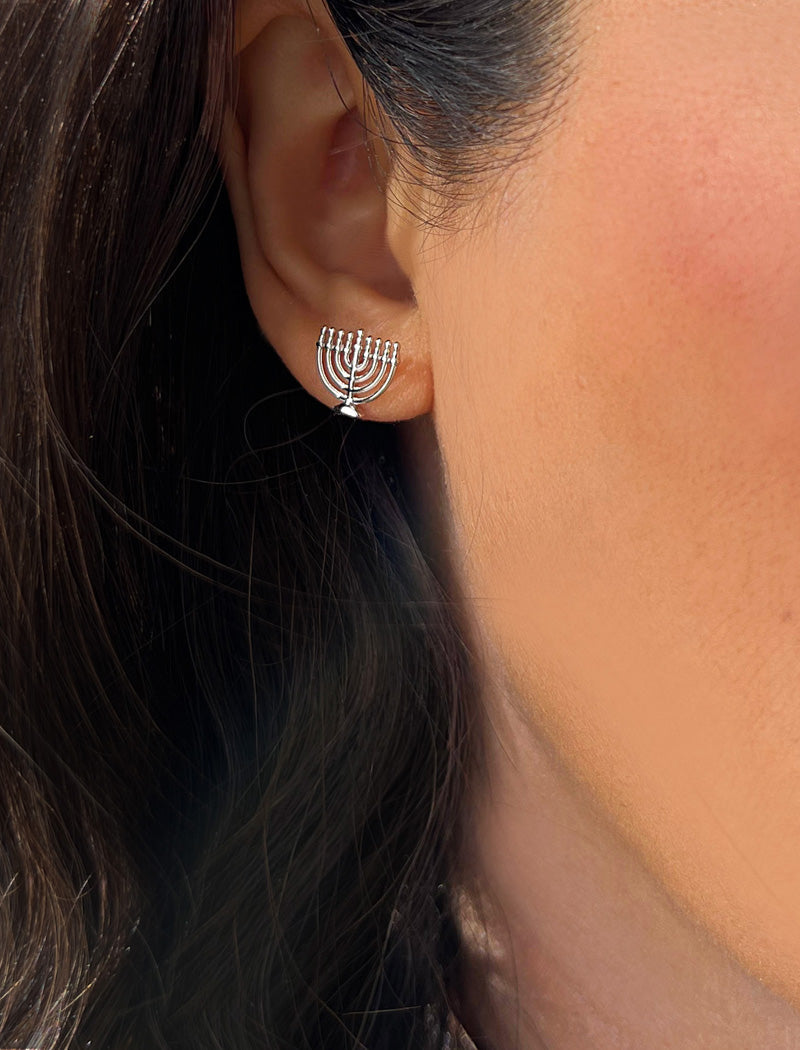 MENORAH Stud Earrings