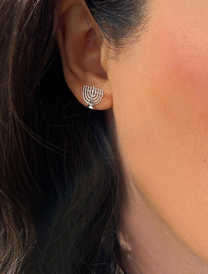 MENORAH Stud Earrings