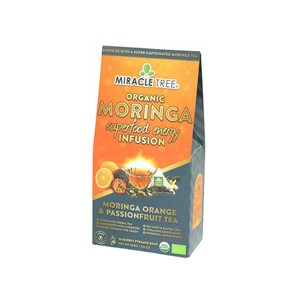 Organic Moringa Energy Tea - Orange Passionfruit - Natural Coffee Alternative