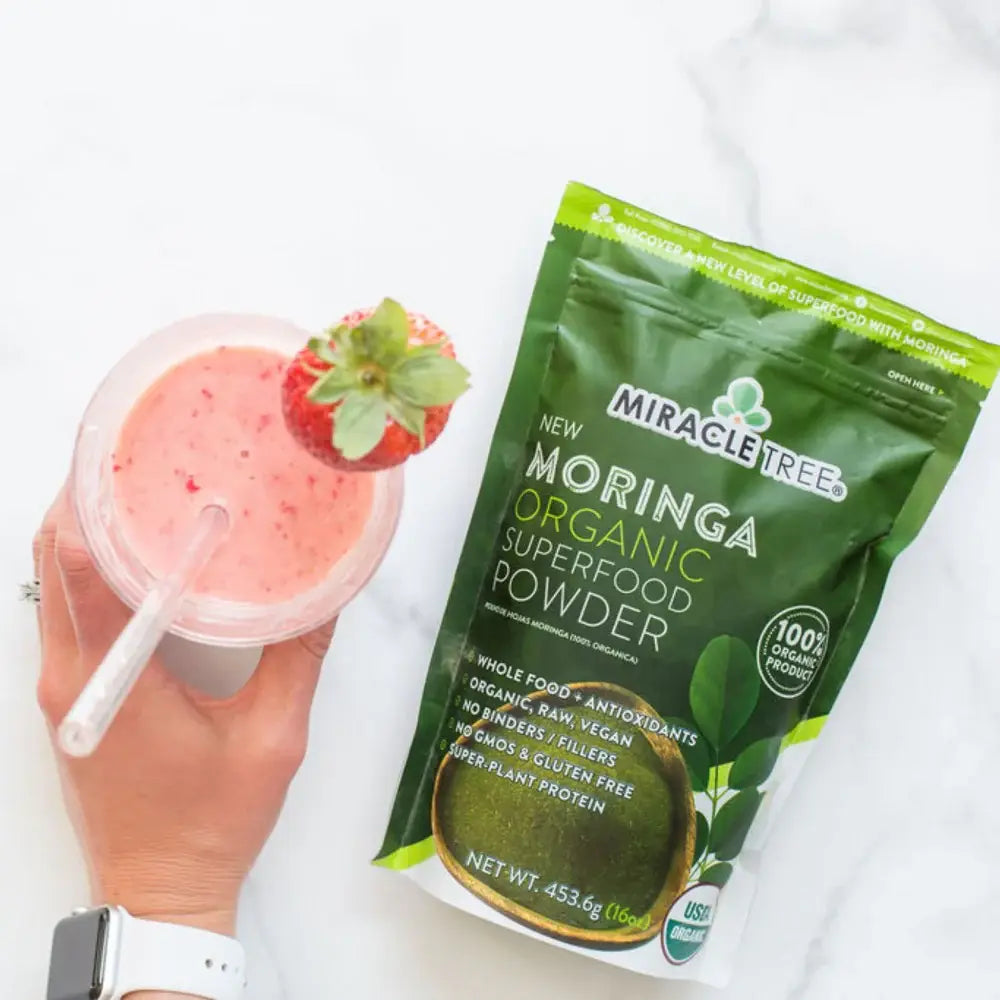 PureLeaf Organics Organic Moringa Powder 16 Oz Pouch