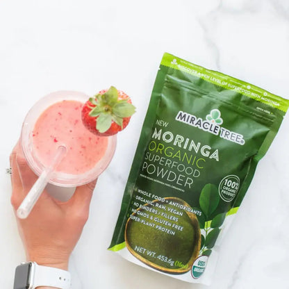 PureLeaf Organics Organic Moringa Powder 16 Oz Pouch