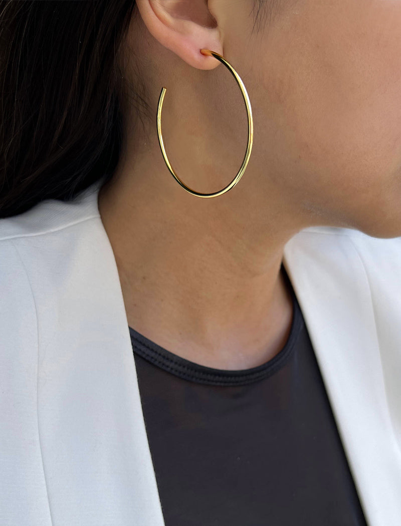 PERFECT Hoop Earrings | 18K Gold Over Sterling Silver
