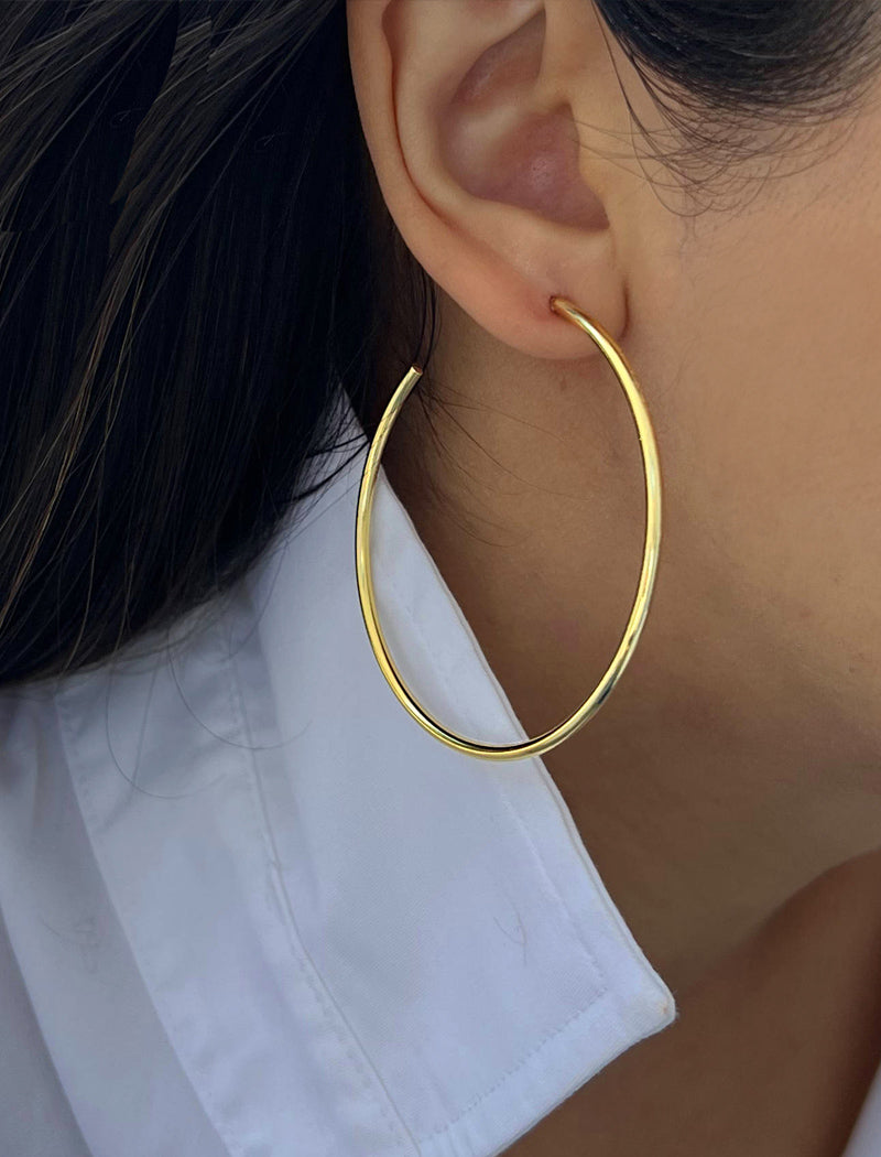 PERFECT Hoop Earrings | 18K Gold Over Sterling Silver
