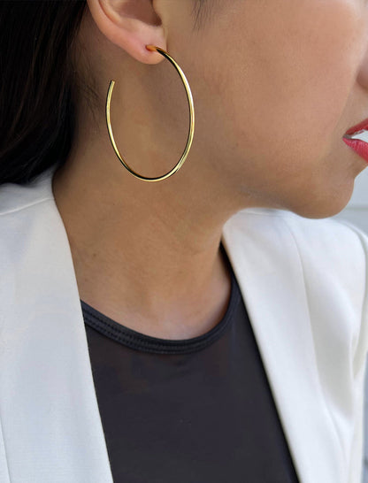 PERFECT Hoop Earrings | 18K Gold Over Sterling Silver