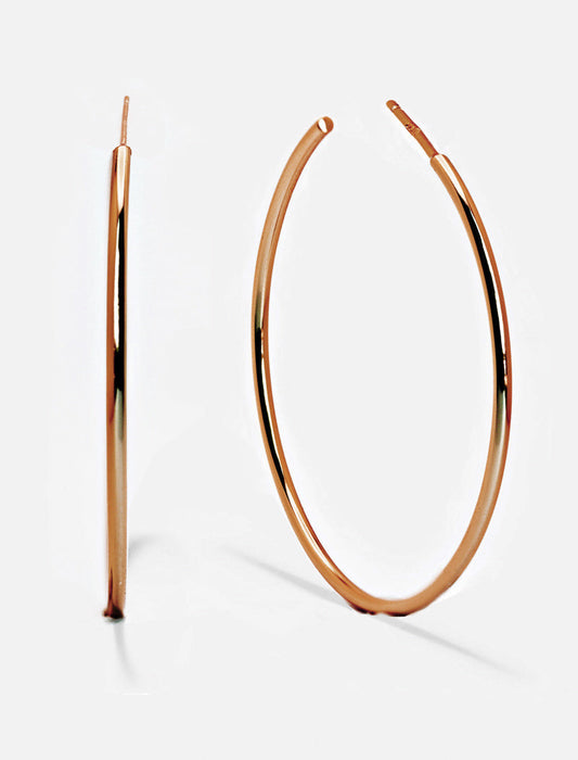 PERFECT Hoop Earrings | 18K Rose Gold Over Sterling Silver