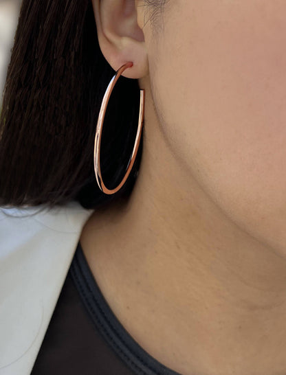 PERFECT Hoop Earrings | 18K Rose Gold Over Sterling Silver