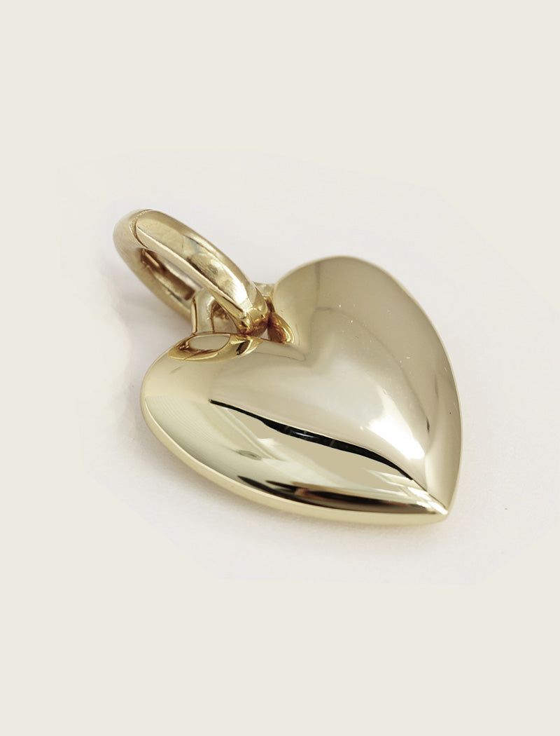 PUFFY HEART Bracelet Charm Pendant