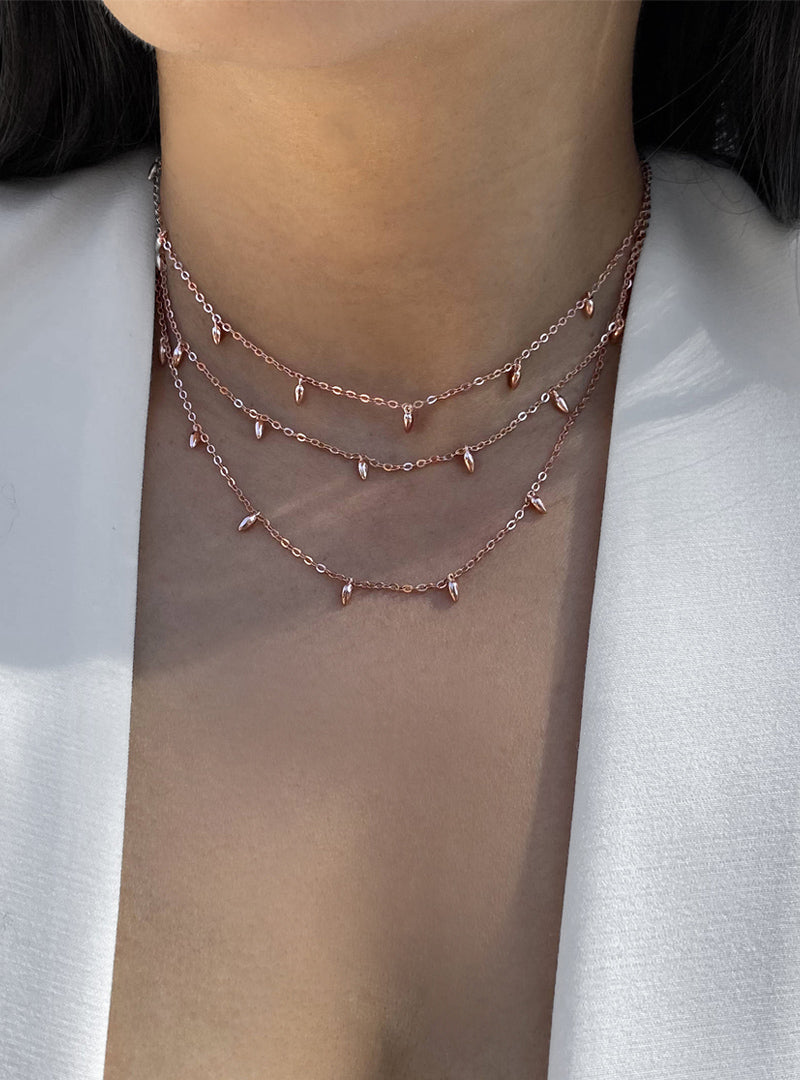 RICE Bead Chain Necklace