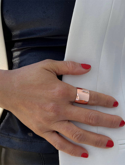 RICH Chunky Wide Cigar Band Ring