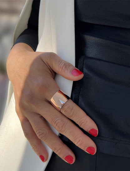 RICH Thick Statement Cigar Band Ring