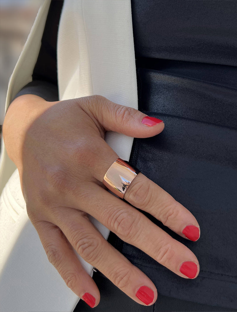 RICH Thick Statement Cigar Band Ring