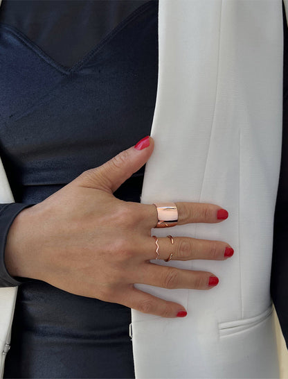 RICH Thick Statement Cigar Band Ring