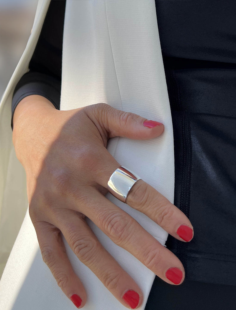 RICH Chunky Wide Cigar Band Ring