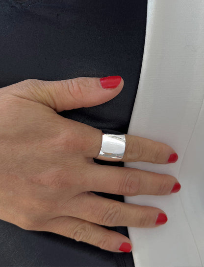 RICH Thick Statement Cigar Band Ring