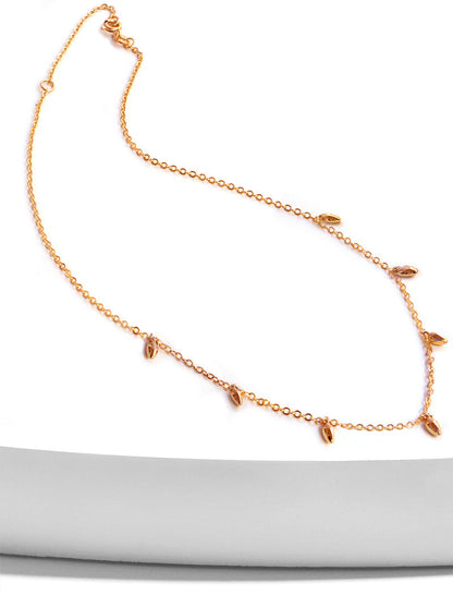 RICE Bead Chain Minimalist Necklace