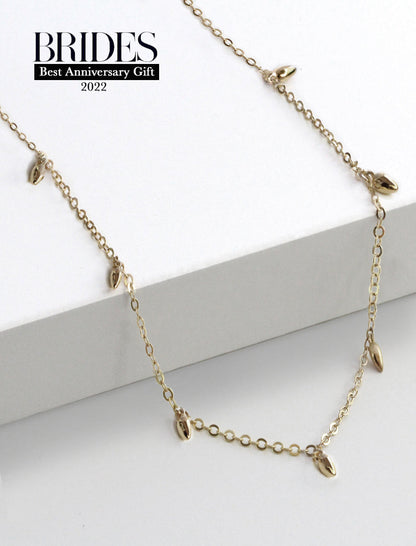 RICE Bead Chain Minimalist Necklace