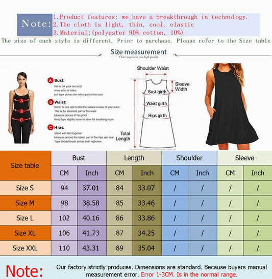 With Pocket Solid Color Sleeveless Loose Dress Women O Neck Mini Causal Dress Office Club Party Vestidos
